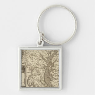 Maryland Map by Arrowsmith Keychain