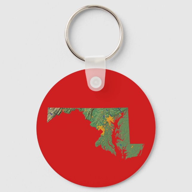 Maryland Map Keychain (Front)