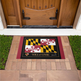 Maryland & Maryland Flag house mat /sports USA
