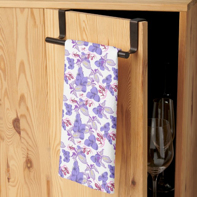 Maryland Native Flowers Kitchen Towel (Thirds Fold)