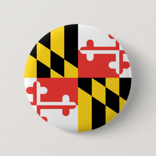 Maryland Official State Flag 2 Inch Round Button