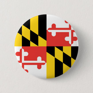 Maryland  Official State Flag 2 Inch Round Button
