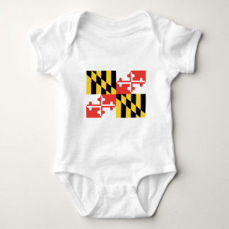 Maryland Official State Flag Baby Bodysuit
