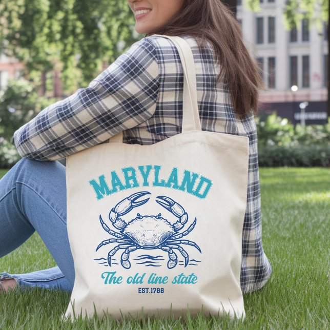 Maryland Old Line State Crab  Tote Bag (Creator Uploaded)