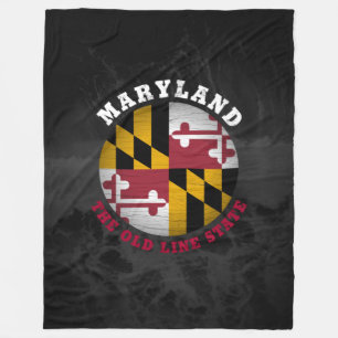MARYLAND OLD LINE STATE FLAG FLEECE BLANKET