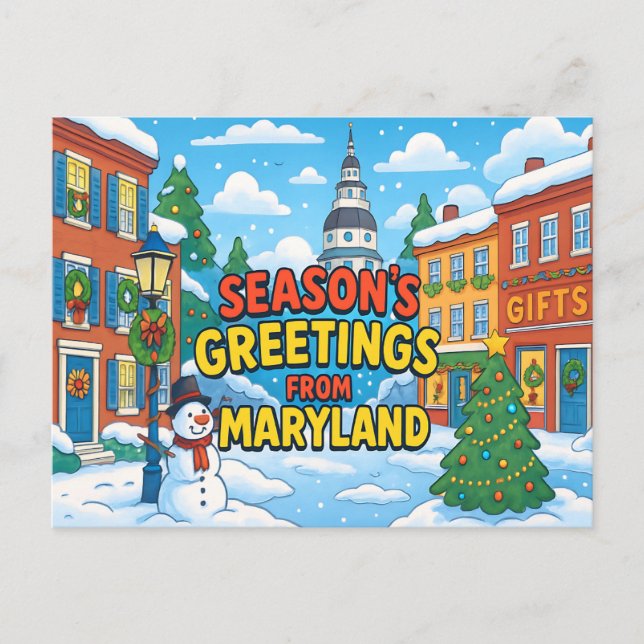MARYLAND Postcard (Front)