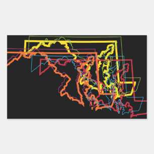 maryland pride blur sticker