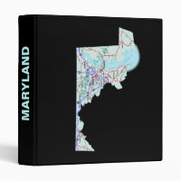 Maryland Road Map Avery Binder