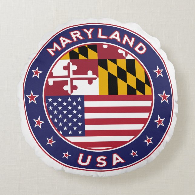 Maryland Round Pillow (Front)