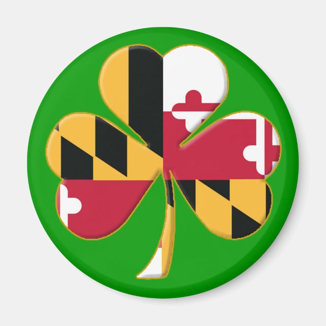 Maryland Shamrock Magnet (Front)