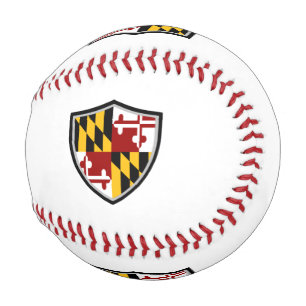 Maryland shield flag baseball