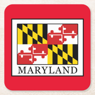 Maryland Square Paper Coaster