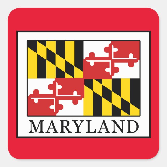 Maryland Square Sticker (Front)