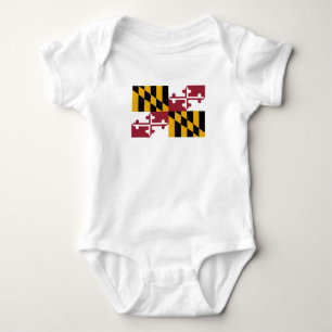 Maryland State Flag Baby Bodysuit
