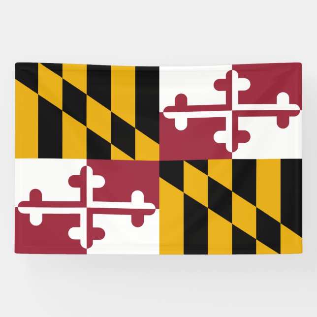 Maryland State Flag Banner (Horizontal)