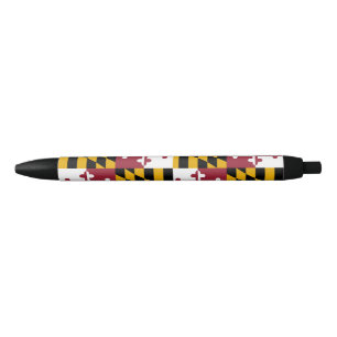 Maryland State Flag Blue Ink Pen