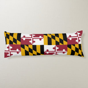 Maryland State Flag Body Pillow