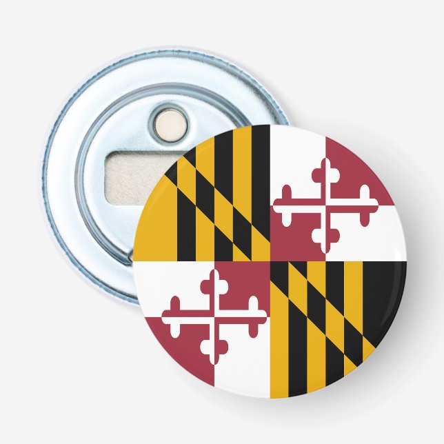 Maryland State Flag Bottle Opener (Front)