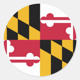 Maryland State Flag Classic Round Sticker