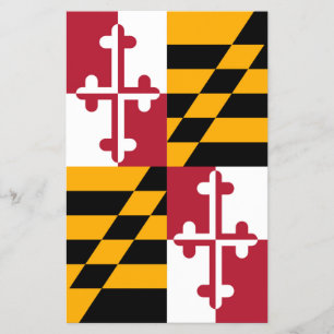Maryland State Flag Colors Decor Flyer