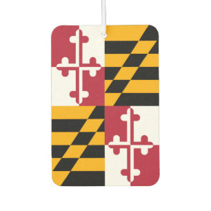 Maryland State Flag Colours Display Air Freshener
