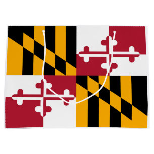 Maryland State Flag Colours Display Large Gift Bag