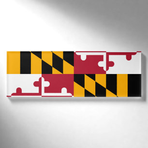 Maryland State Flag Colours Name Tag