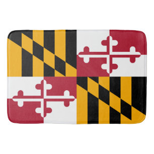 Maryland State Flag Custom Design Bath Mat