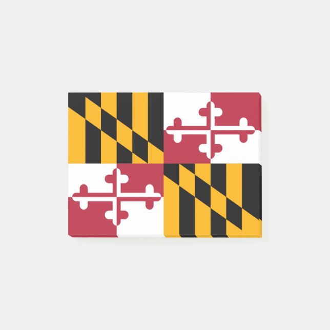 Maryland State Flag Design Accent Post-it Notes (Front)