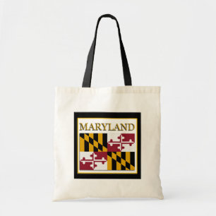 Maryland State Flag Design Budget Canvas Bag