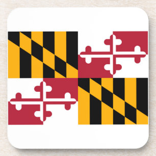 Maryland State Flag Design Coaster