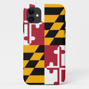 Maryland State Flag Design Decor iPhone 11 Case