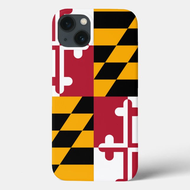 Maryland State Flag Design Decor Case-Mate iPhone Case (Back)