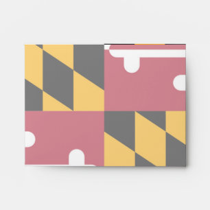 Maryland State Flag Design Display Envelope