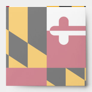 Maryland State Flag Design Display Envelope