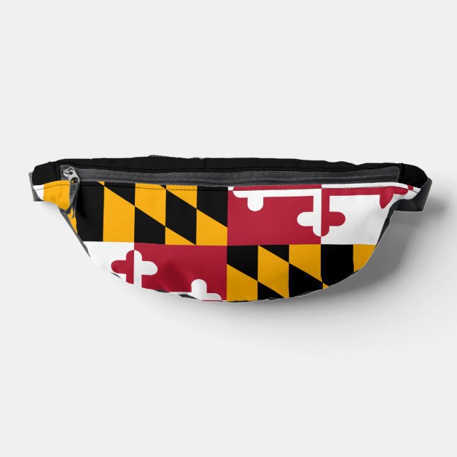 Maryland State Flag Design Fanny Pack (Lay Down)