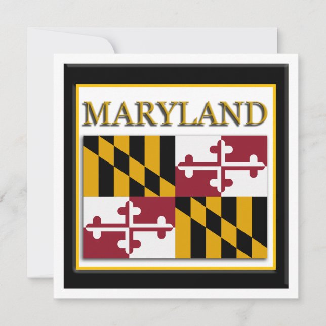Maryland State Flag Design Invitation (Front)