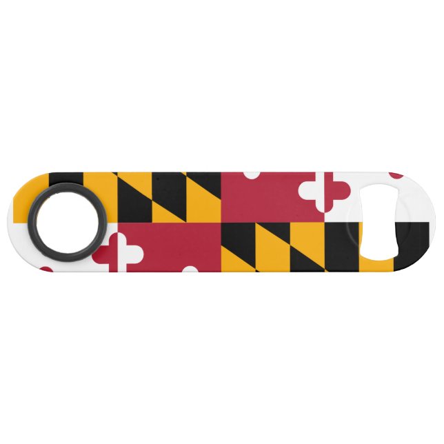 Maryland State Flag Design Speed Bottle Opener (Front (Horizontal))