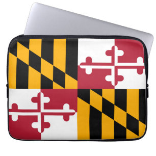 Maryland State Flag Design Style Laptop Sleeve