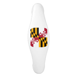 Maryland State Flag Festive Design Ceramic Cabinet Pull