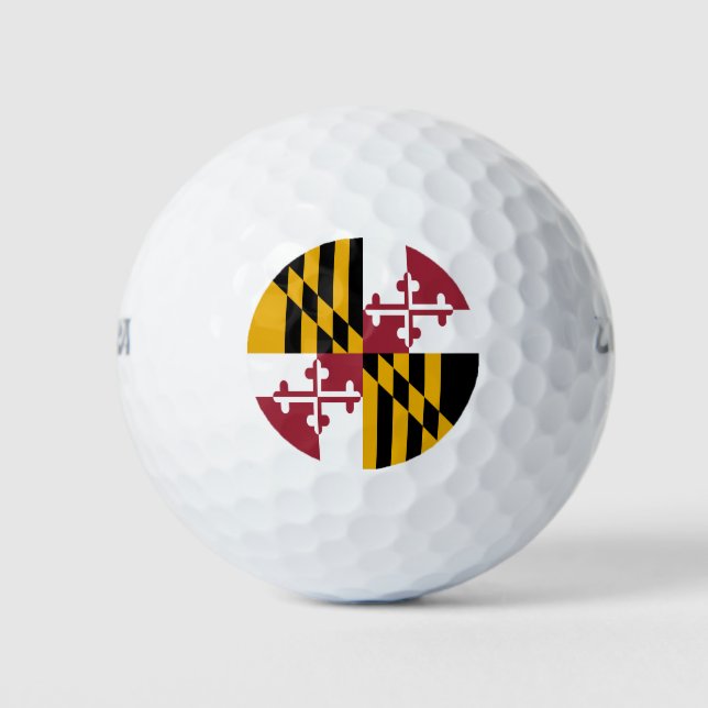 Maryland State Flag Golf Balls (Front)