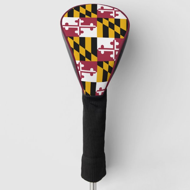 Maryland State Flag Golf Head Cover (Front)