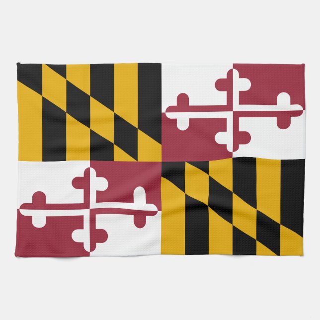 Maryland State Flag Kitchen Towel (Horizontal)