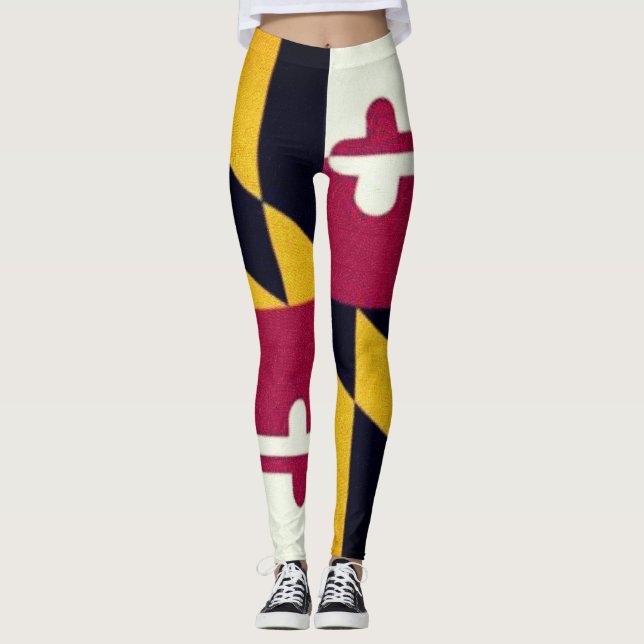 Maryland State Flag Leggings (Front)