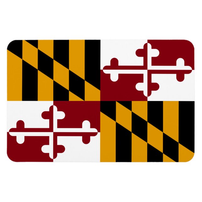 Maryland State Flag Magnet (Horizontal)