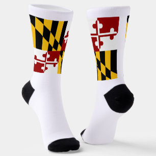 Maryland State flag Socks