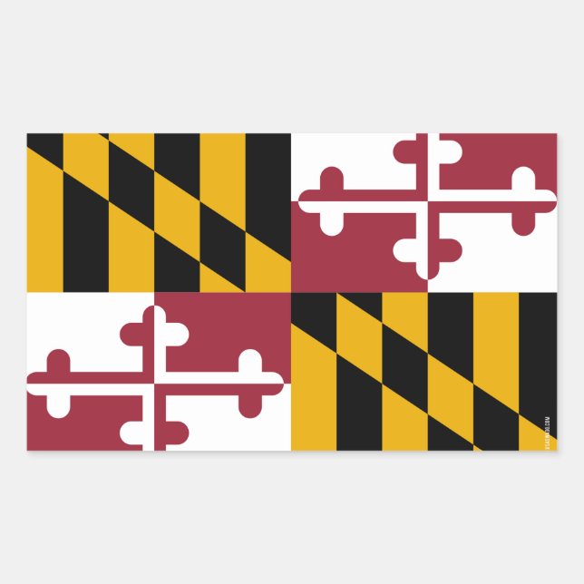 Maryland State Flag Sticker (Front)