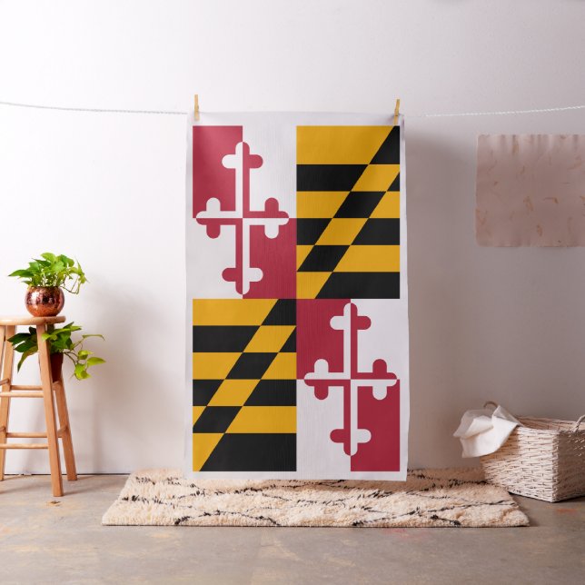 Maryland State Flag Stylish Decor Fabric (In Situ)