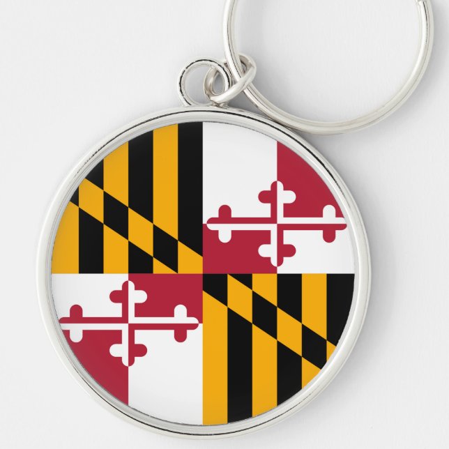 Maryland State Flag Stylish Graphic Keychain (Front)