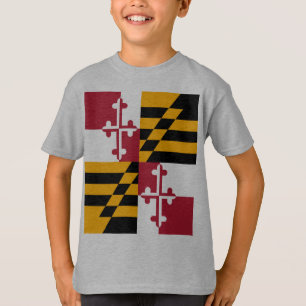 Maryland State Flag Stylish T-Shirt